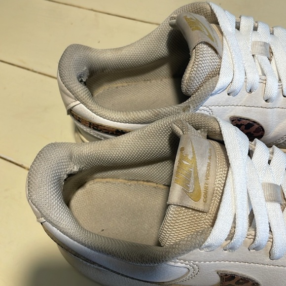 Nike Court Vision Alta Platform Cheetah Print Lace Up Low Top Sneakers 9.5 - Picture 7 of 12